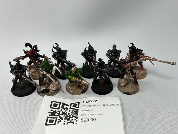 Warhammer 40,000 Kabalite Warriors ELF-22