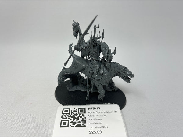 Age of Sigmar Killaboss On Great Gnashtoof FPB-19