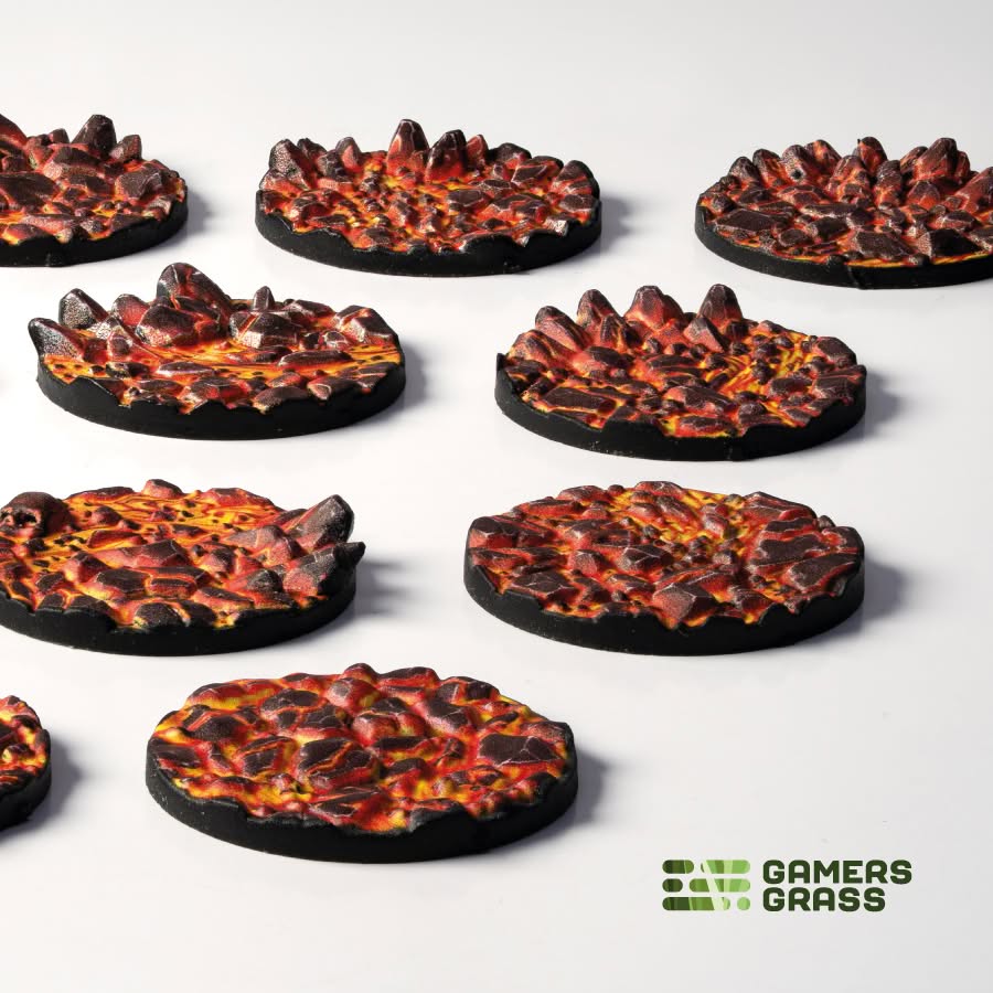 Gamers Grass: Molten Lava - Round 25mm (x12)