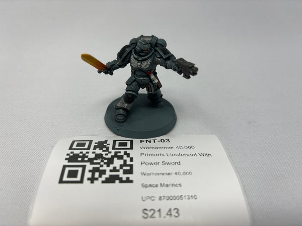 Warhammer 40,000 Primaris Lieutenant With Power Sword FNT-03