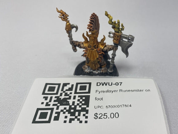 Fyreslayer Runesmiter on foot DWU-07