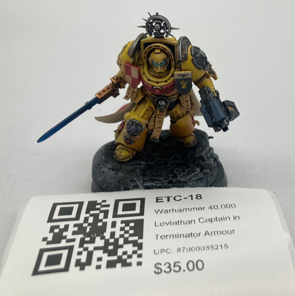 Warhammer 40,000 Leviathan Captain in Terminator Armour ETC-18