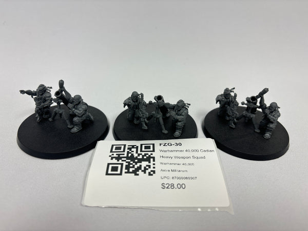 Warhammer 40,000 Cadian Heavy Weapon Squad FZG-30