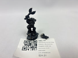 Warhammer 40,000 Ortan Cassius, Ultramarines Chaplain metal oop GEL-19