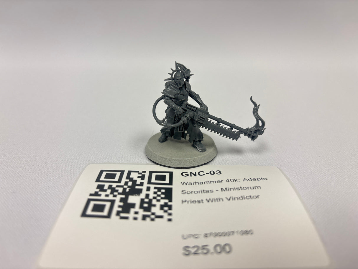 Warhammer 40k: Adepta Sororitas - Ministorum Priest With Vindictor GNC-03