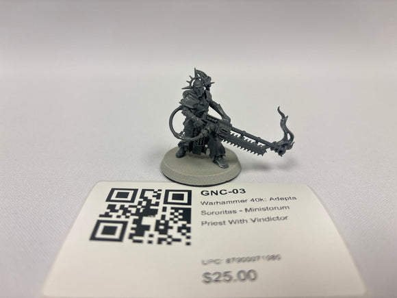 Warhammer 40k: Adepta Sororitas - Ministorum Priest With Vindictor GNC-03