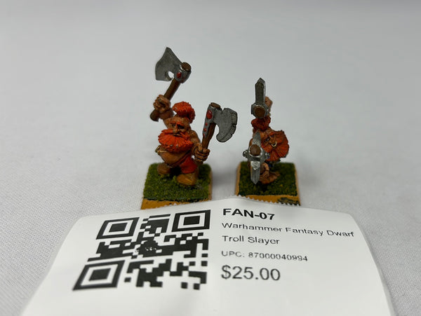 Warhammer Fantasy Dwarf Troll Slayer FAN-07