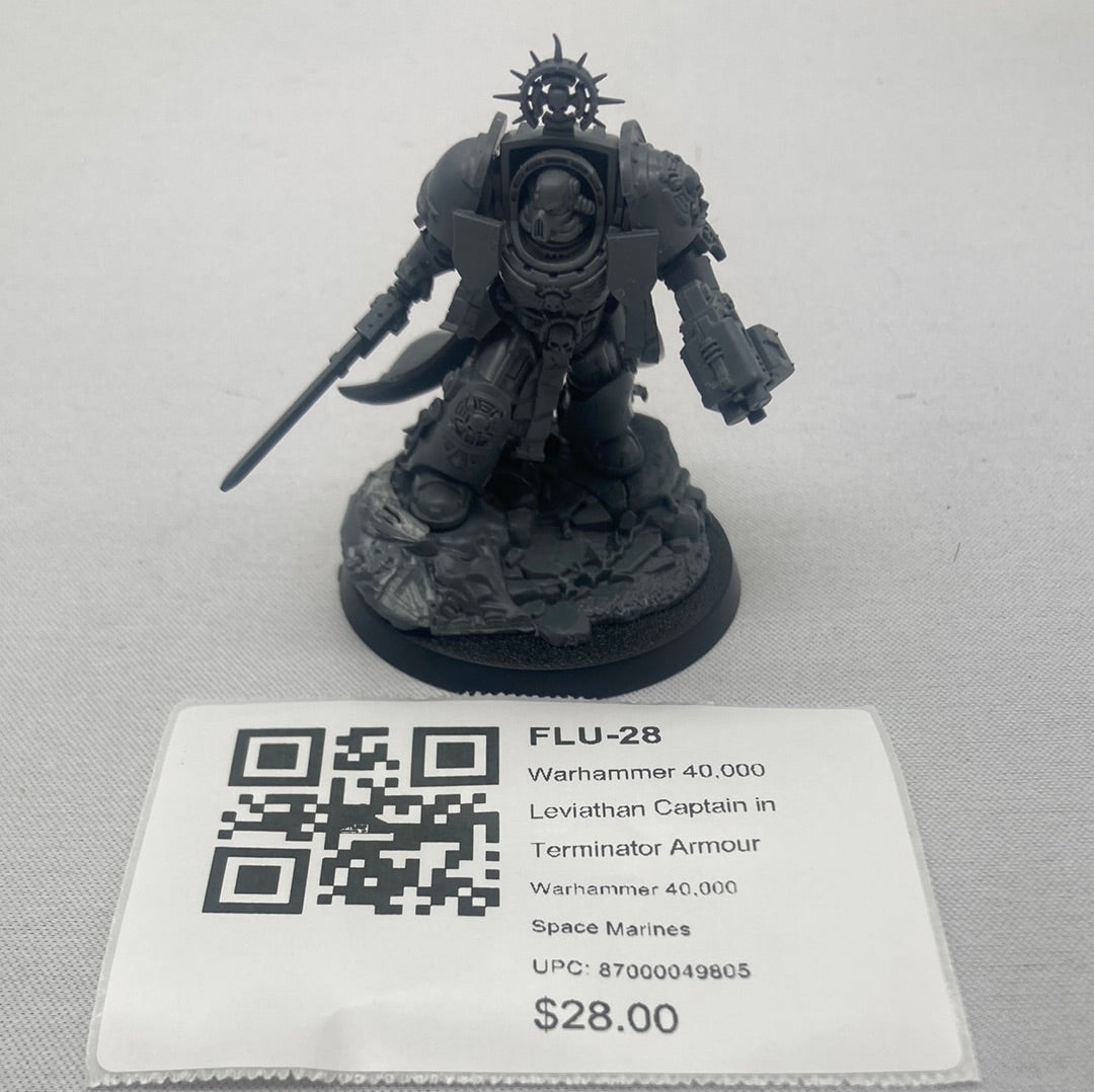 Warhammer 40,000 Leviathan Captain in Terminator Armour FLU-28 ...