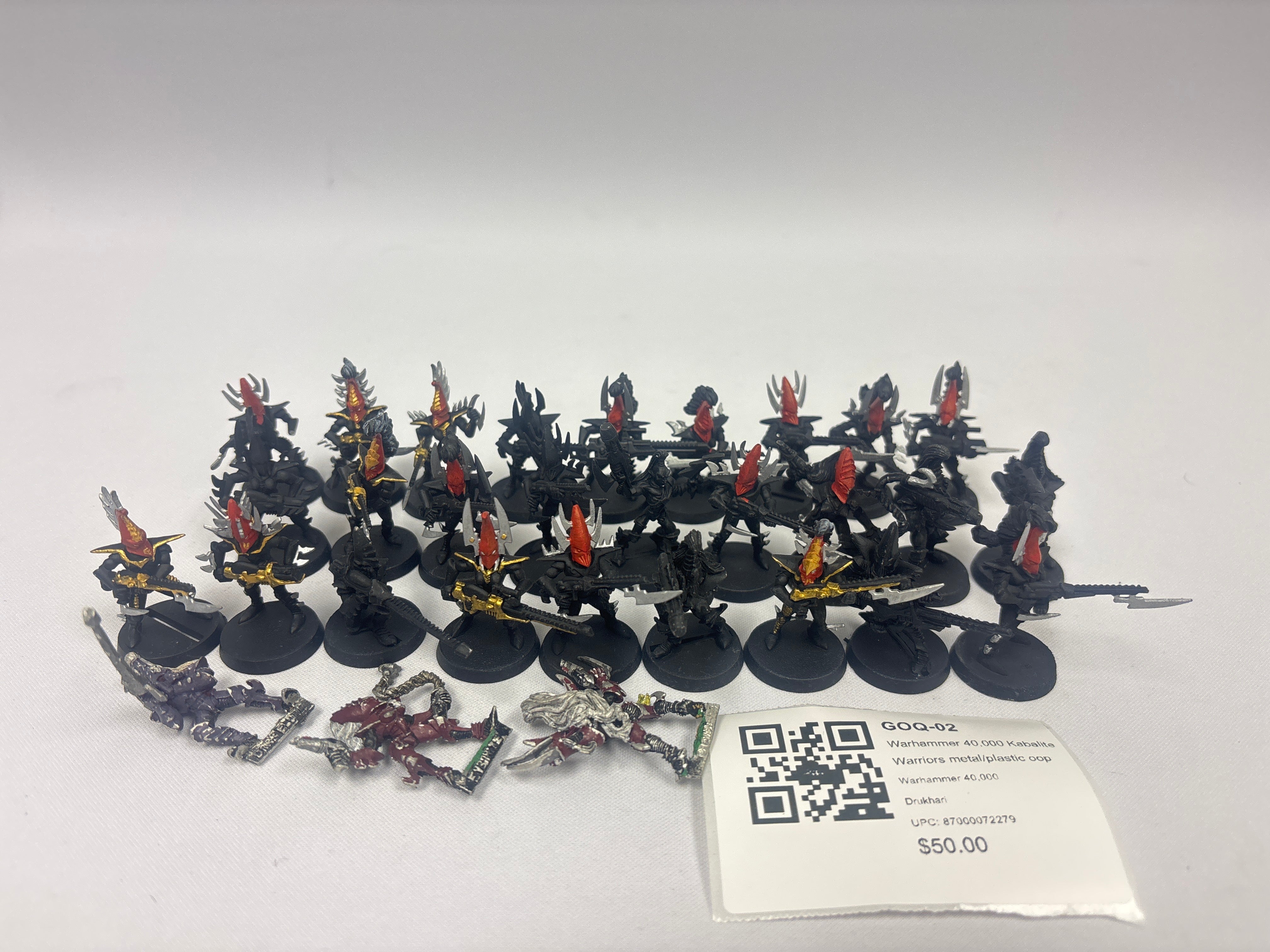 Warhammer 40,000 Kabalite Warriors metal/plastic oop GOQ-02