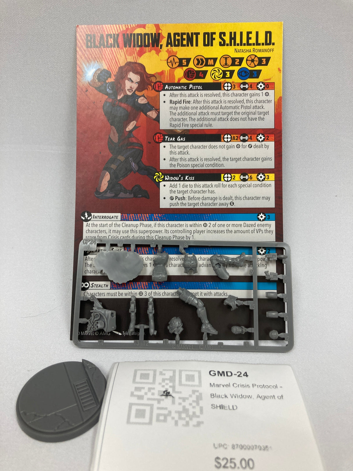 Marvel Crisis Protocol - Black Widow, Agent of SHIELD  GMD-24