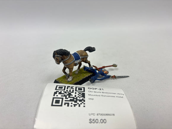 Old World Bretonnian Army Mounted Sorceress metal oop GGP-21