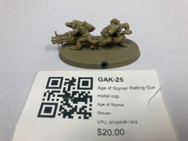 Age of Sigmar Ratling Gun metal oop GAK-25