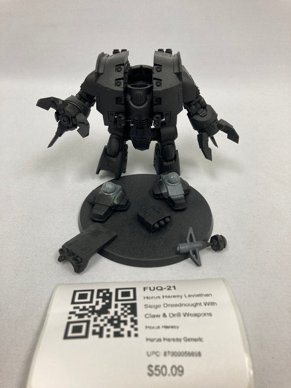 Horus Heresy Leviathan Siege Dreadnought With Claw & Drill Weapons FUQ-21