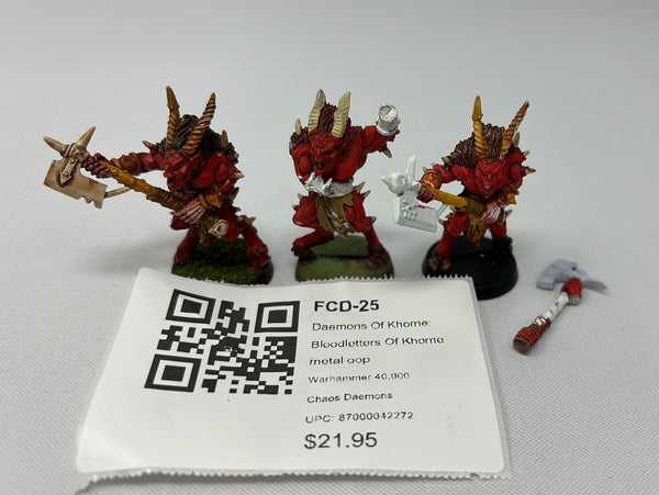 Daemons Of Khorne: Bloodletters Of Khorne metal oop FCD-25