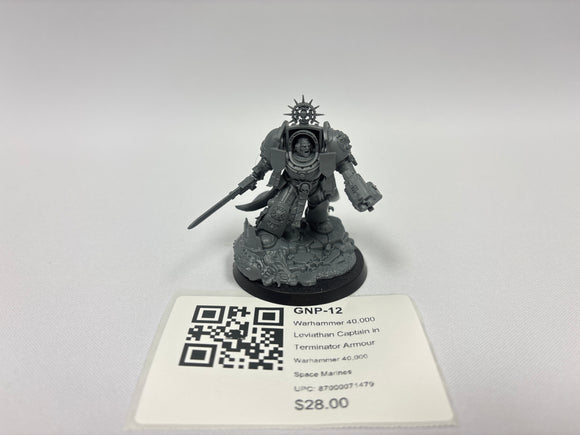 Warhammer 40,000 Leviathan Captain in Terminator Armour GNP-12