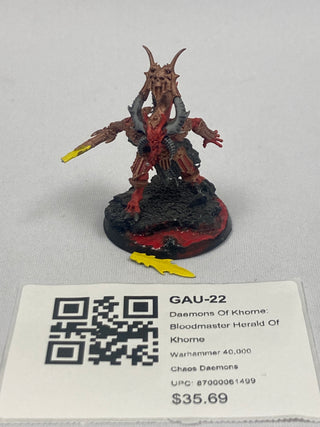 Daemons Of Khorne: Bloodmaster Herald Of Khorne GAU-22