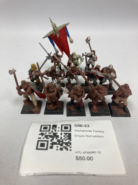 Warhammer Fantasy Empire foot soldiers GIB-23