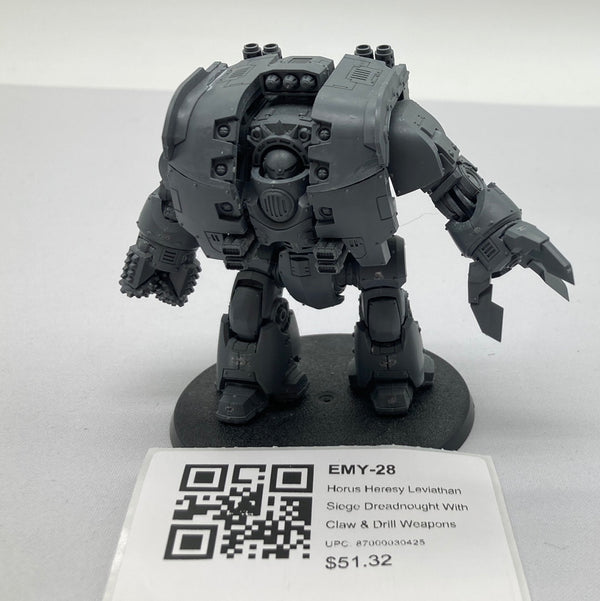 Horus Heresy Leviathan Siege Dreadnought With Claw & Drill Weapons EMY-28