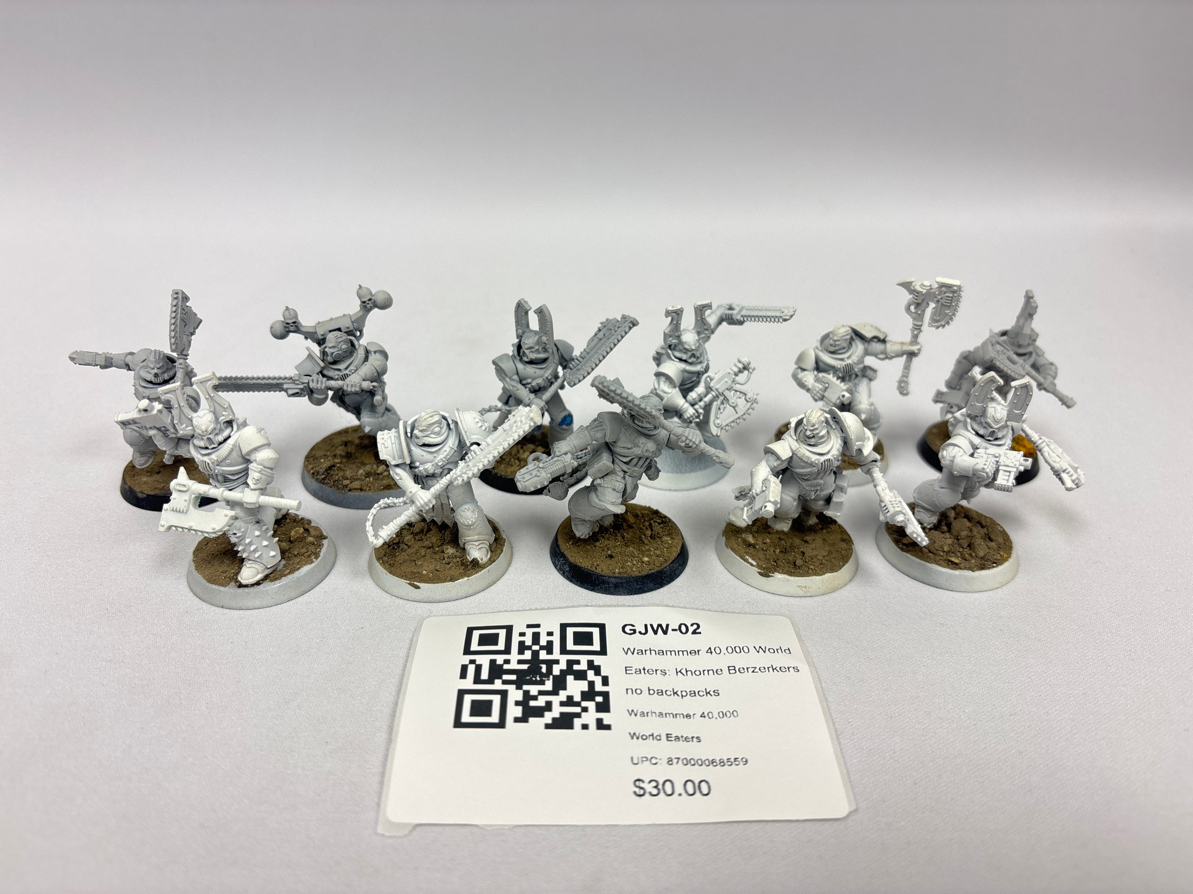 Warhammer 40,000 World Eaters: Khorne Berzerkers no backpacks GJW-02