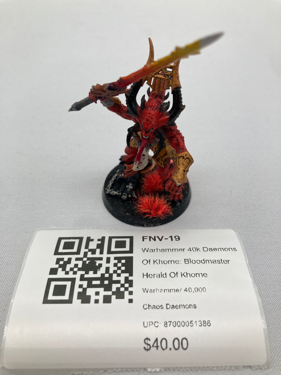 Warhammer 40k Daemons Of Khorne: Bloodmaster Herald Of Khorne FNV-19