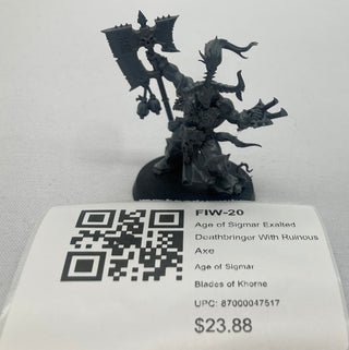 Age of Sigmar Exalted Deathbringer With Ruinous Axe FIW-20