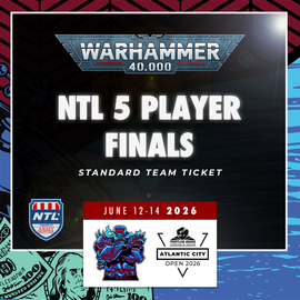 Atlantic City Open 2026 - NTL 5's FINALS - Team Ticket