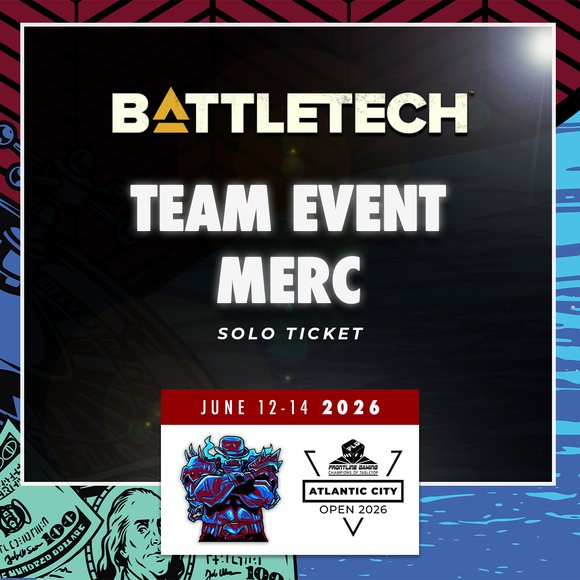 Atlantic City Open 2026 - Battletech and Alpha Strike Merc Ticket