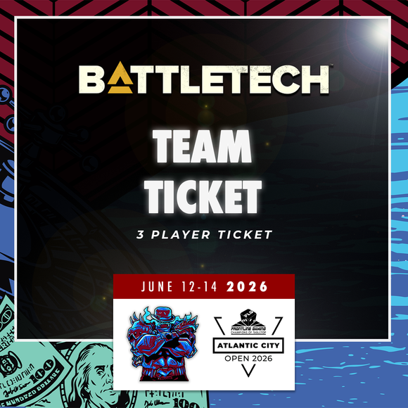 Atlantic City Open 2026 - Battletech and Alpha Strike Team Ticket