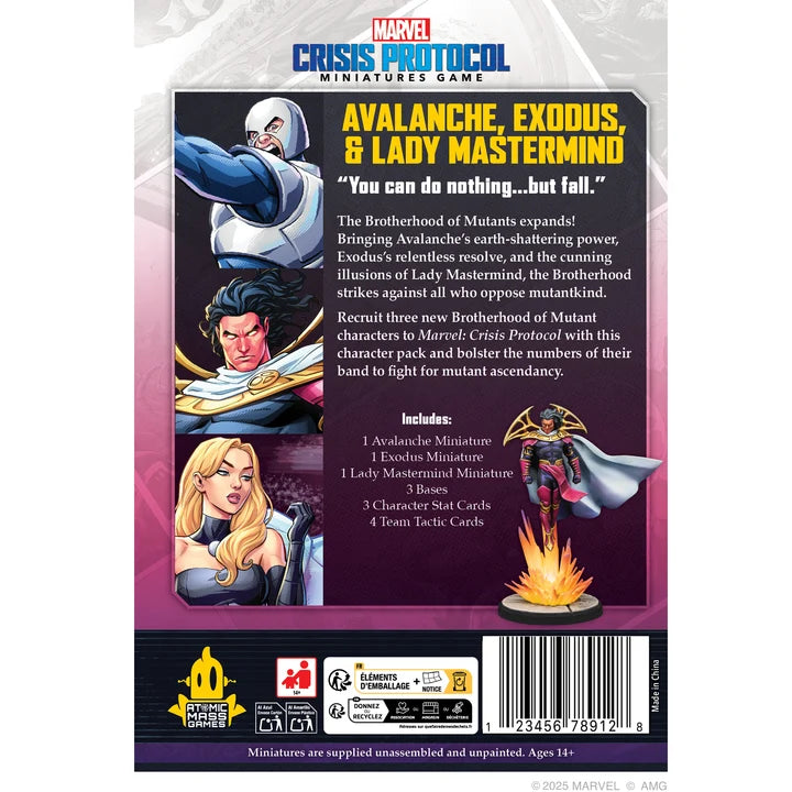 Marvel: Crisis Protocol - Avalanche, Exodus & Lady