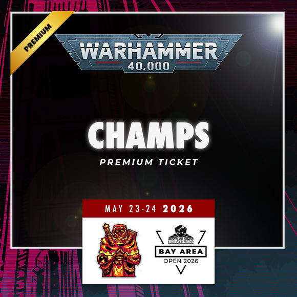 Bay Area Open 2026 - 40k Championships Ticket