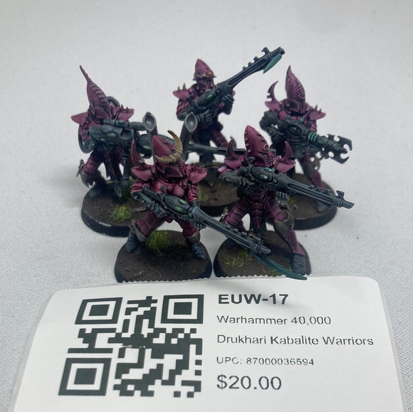Warhammer 40,000 Drukhari Kabalite Warriors EUW-17