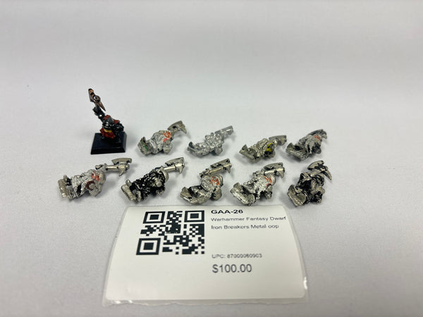 Warhammer Fantasy Dwarf Iron Breakers Metal oop GAA-26