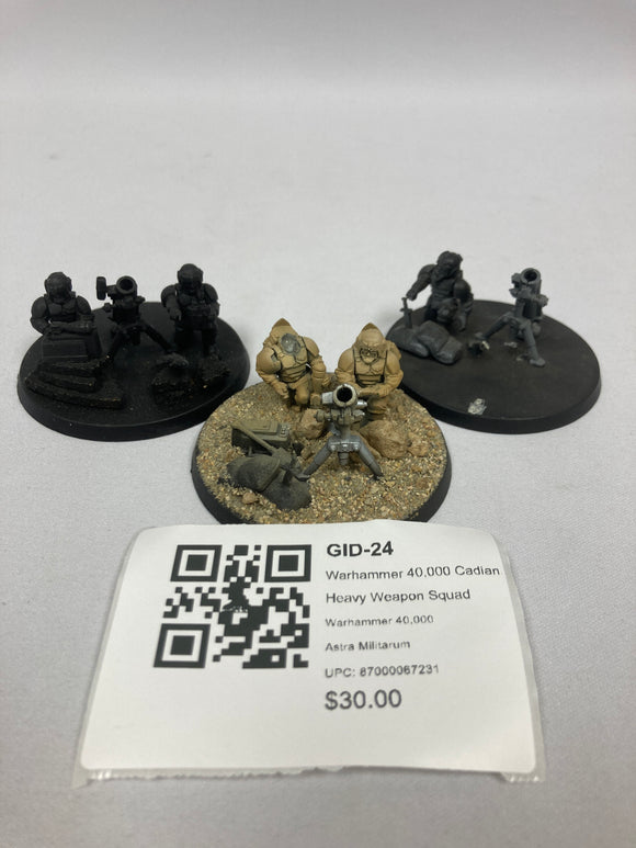 Warhammer 40,000 Cadian Heavy Weapon Squad GID-24