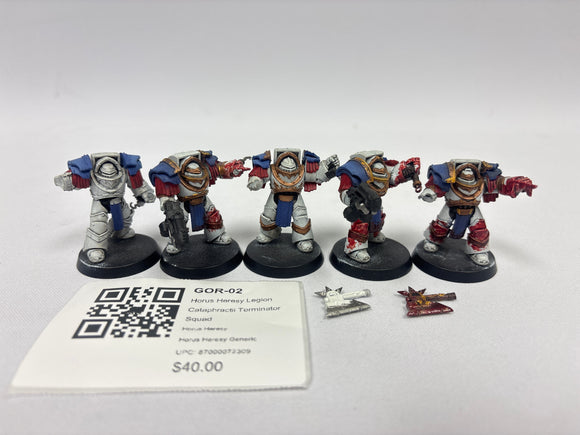 Horus Heresy Legion Cataphractii Terminator Squad GOR-02