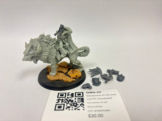 Warhammer 40,000 Wolf Lord On Thunderwolf GMN-29
