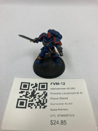 Warhammer 40,000 Primaris Lieutenant With Power Sword FVM-12