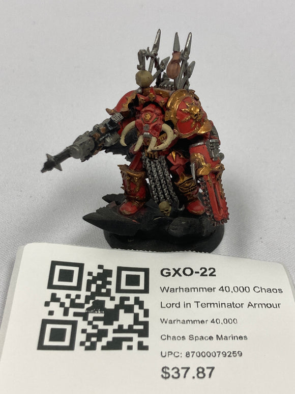 Warhammer 40,000 Chaos Lord in Terminator Armour GXO-22