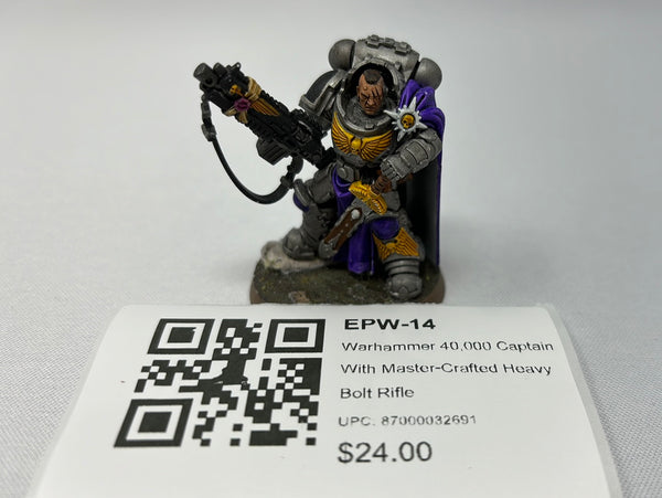 Warhammer 40,000 Captain With Master-Crafted Heavy Bolt Rifle EPW-14