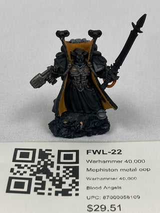 Warhammer 40,000 Mephiston metal oop FWL-22