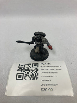 Warhammer 40,000 Jensus Natorian, Blood Ravens Codicier Librarian FUX-24