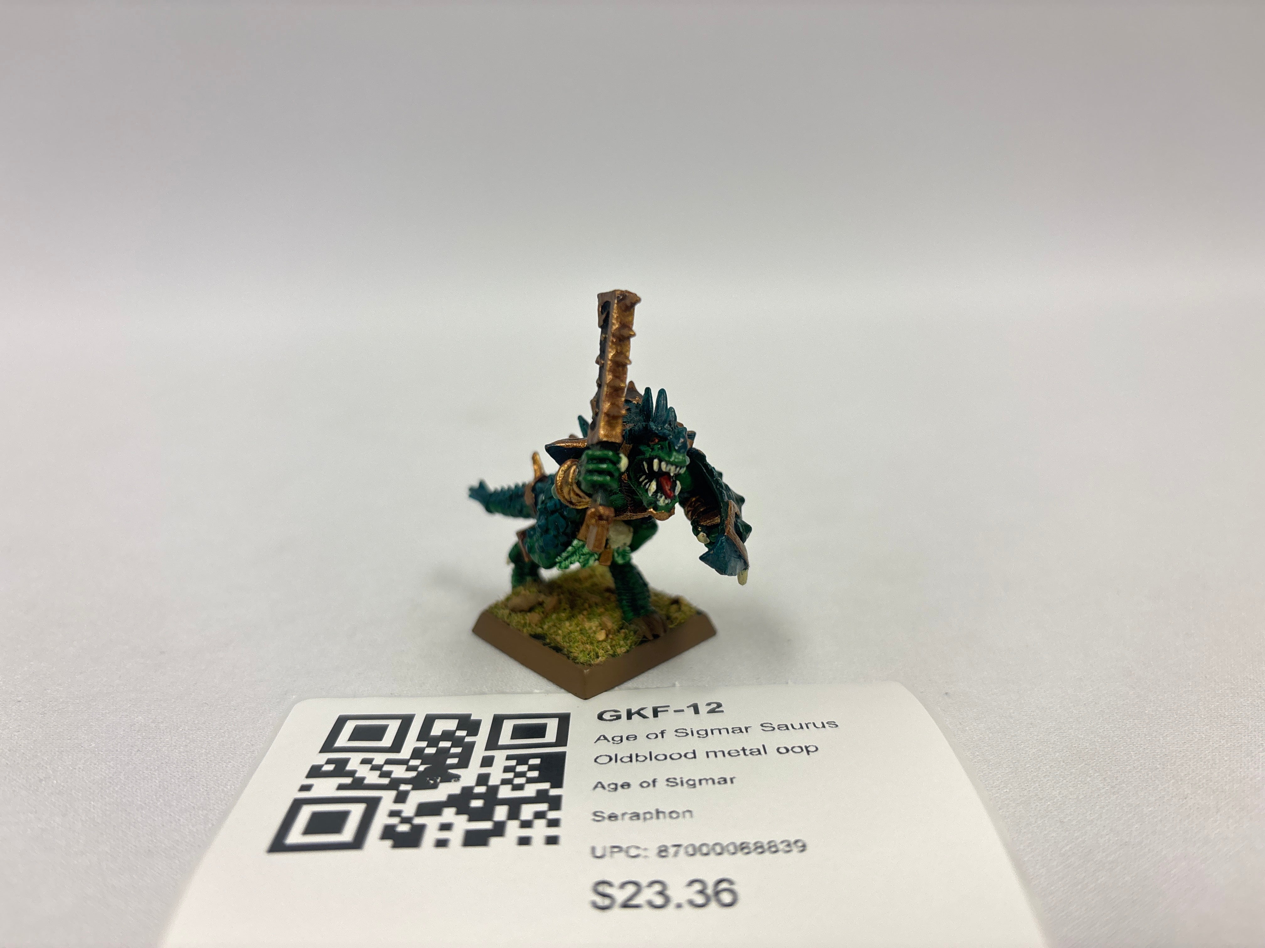 Age of Sigmar Saurus Oldblood metal oop GKF-12