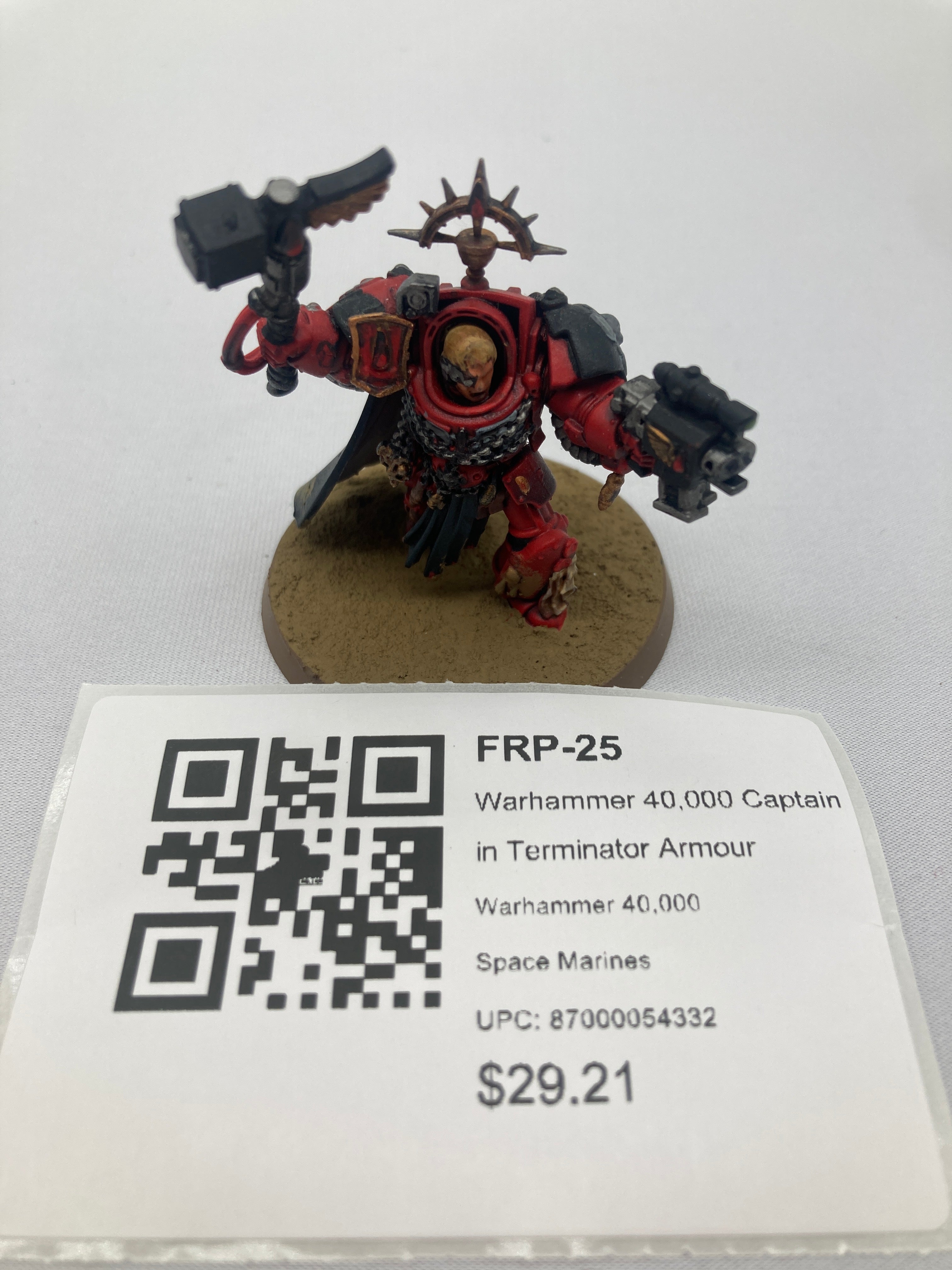 Warhammer 40,000 Captain in Terminator Armour FRP-25