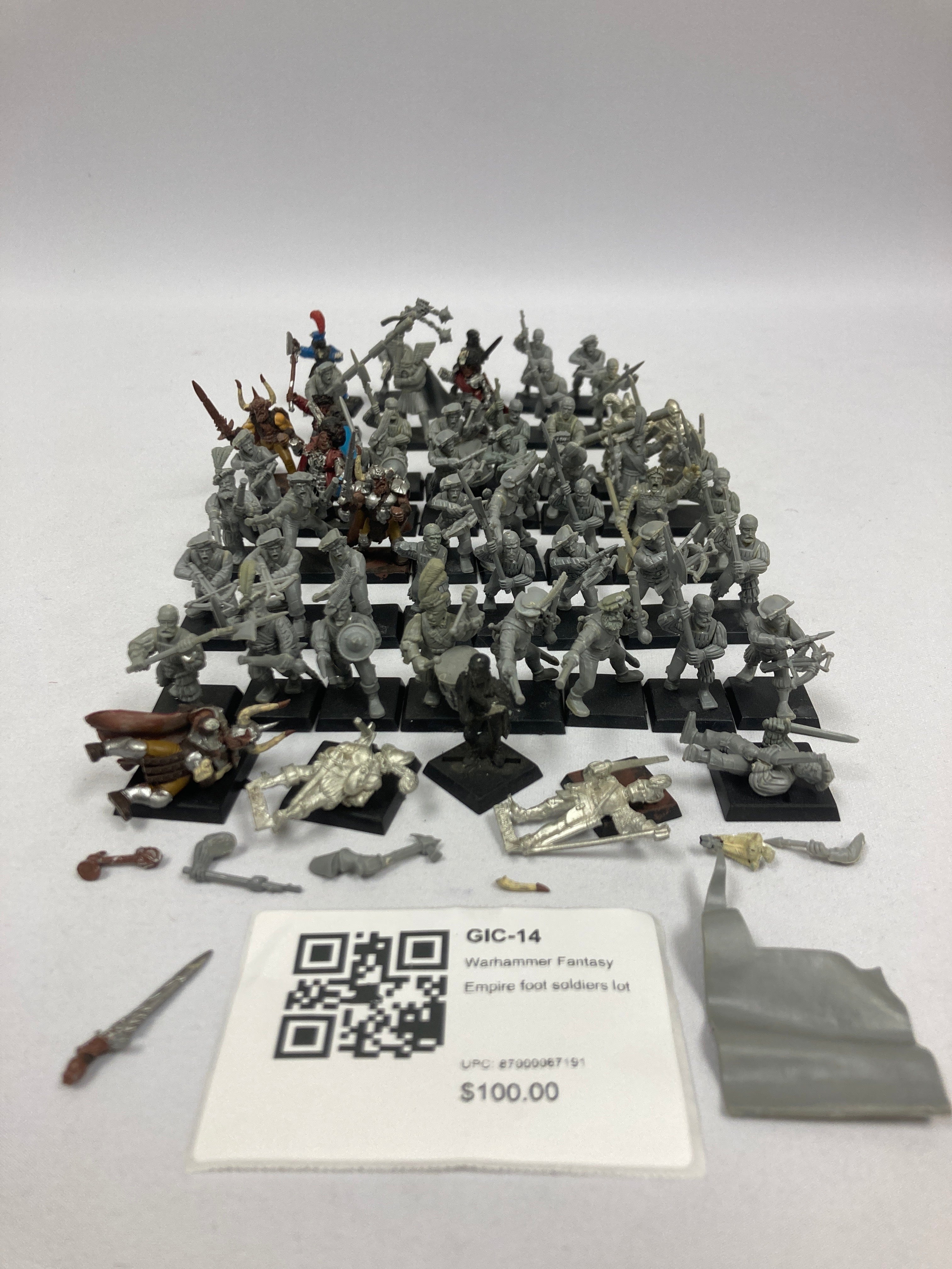 Warhammer Fantasy Empire foot soldiers lot GIC-14