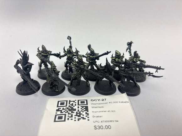 Warhammer 40,000 Kabalite Warriors GCY-27