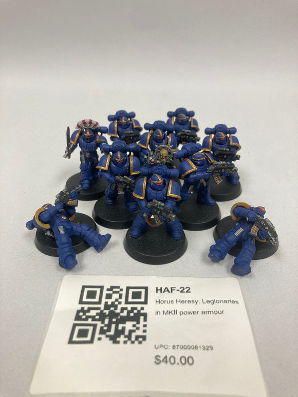 Horus Heresy: Legionaries in MKII power armour  HAF-22