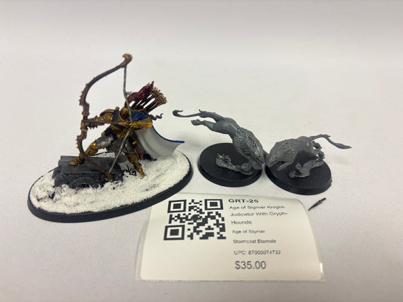 Age of Sigmar Knight-Judicator With Gryph-Hounds GRT-25