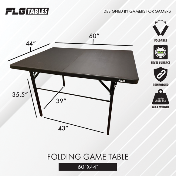 FLG Gaming Tables: 60" x 44"