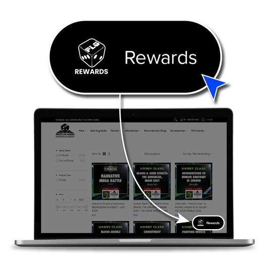 Image showing where on the computer screen the 'Rewards" button is.