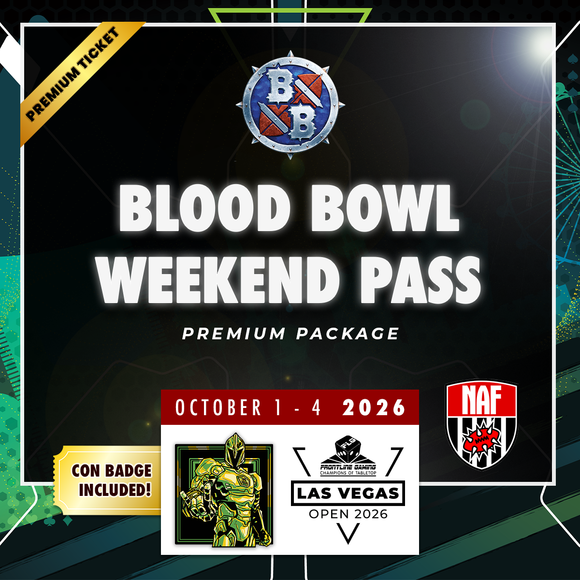 Blood Bowl Weekend Pass Premium Ticket - LVO 2026