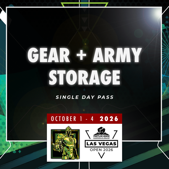 Gear and Army Storage Single Day - LVO 2026